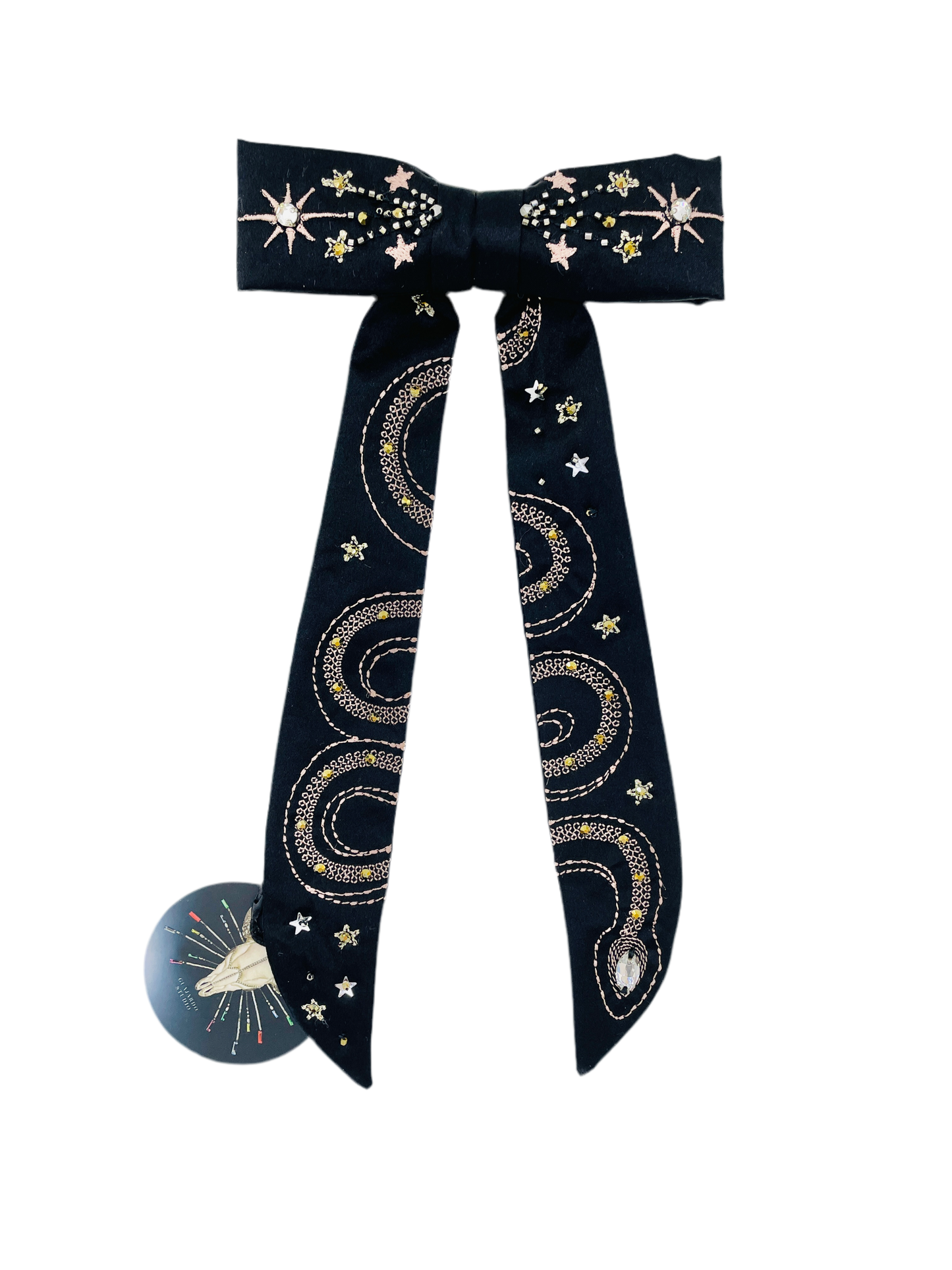 Celestial serpent western clip tie