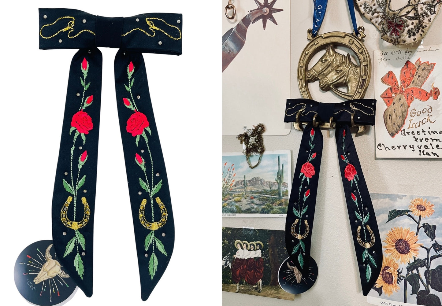 Roses Rodeo Clip Tie