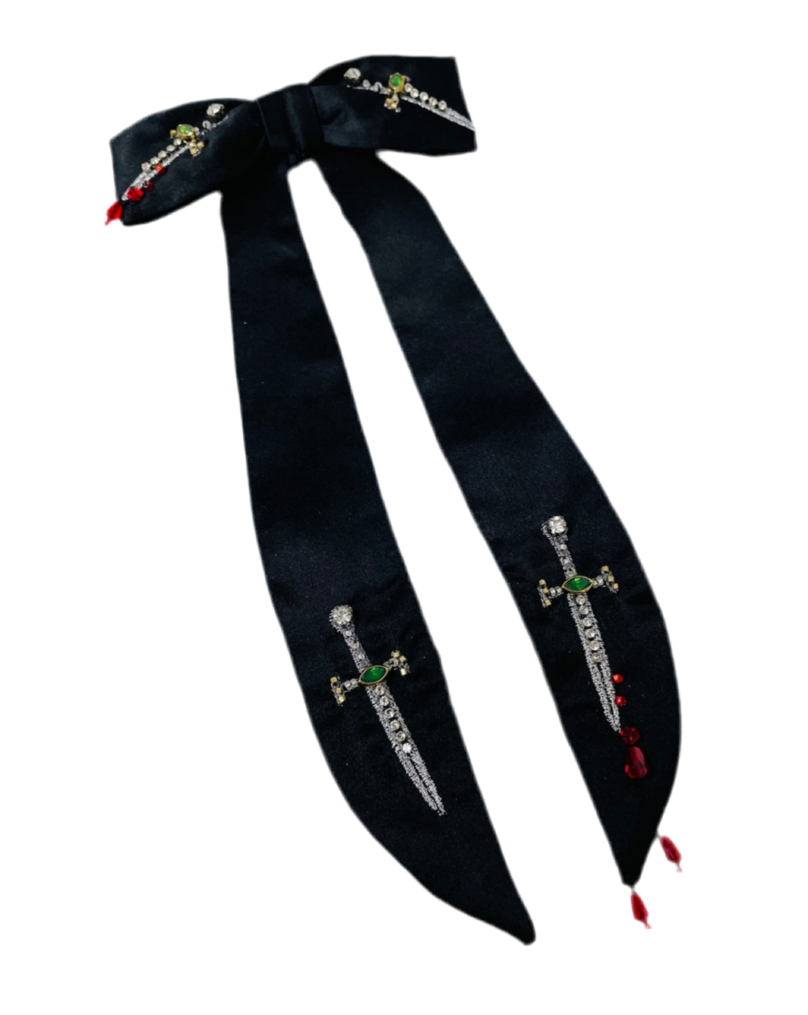 Silk Jealous Lovers Dagger Clip Tie