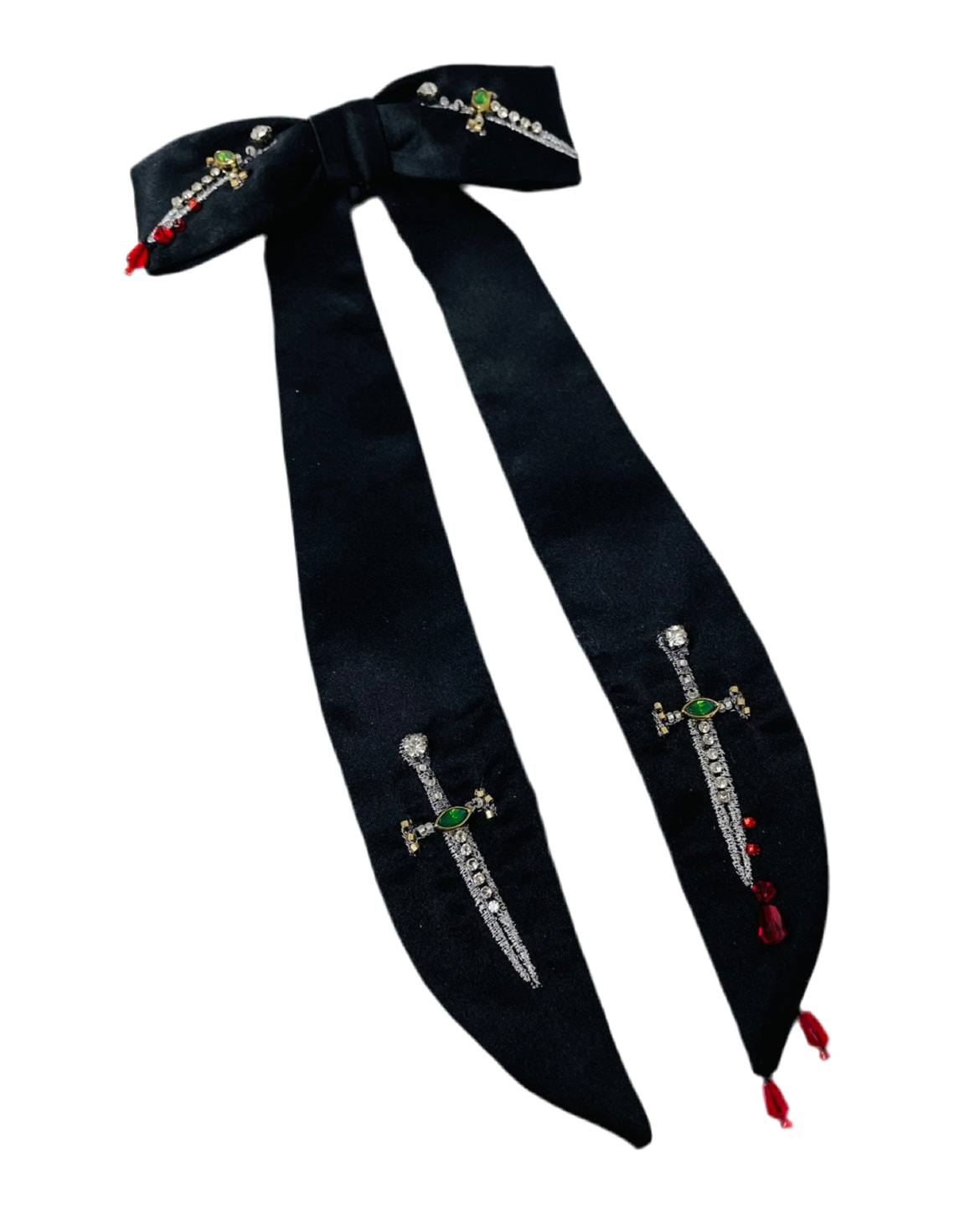 Silk Jealous Lovers Dagger Clip Tie
