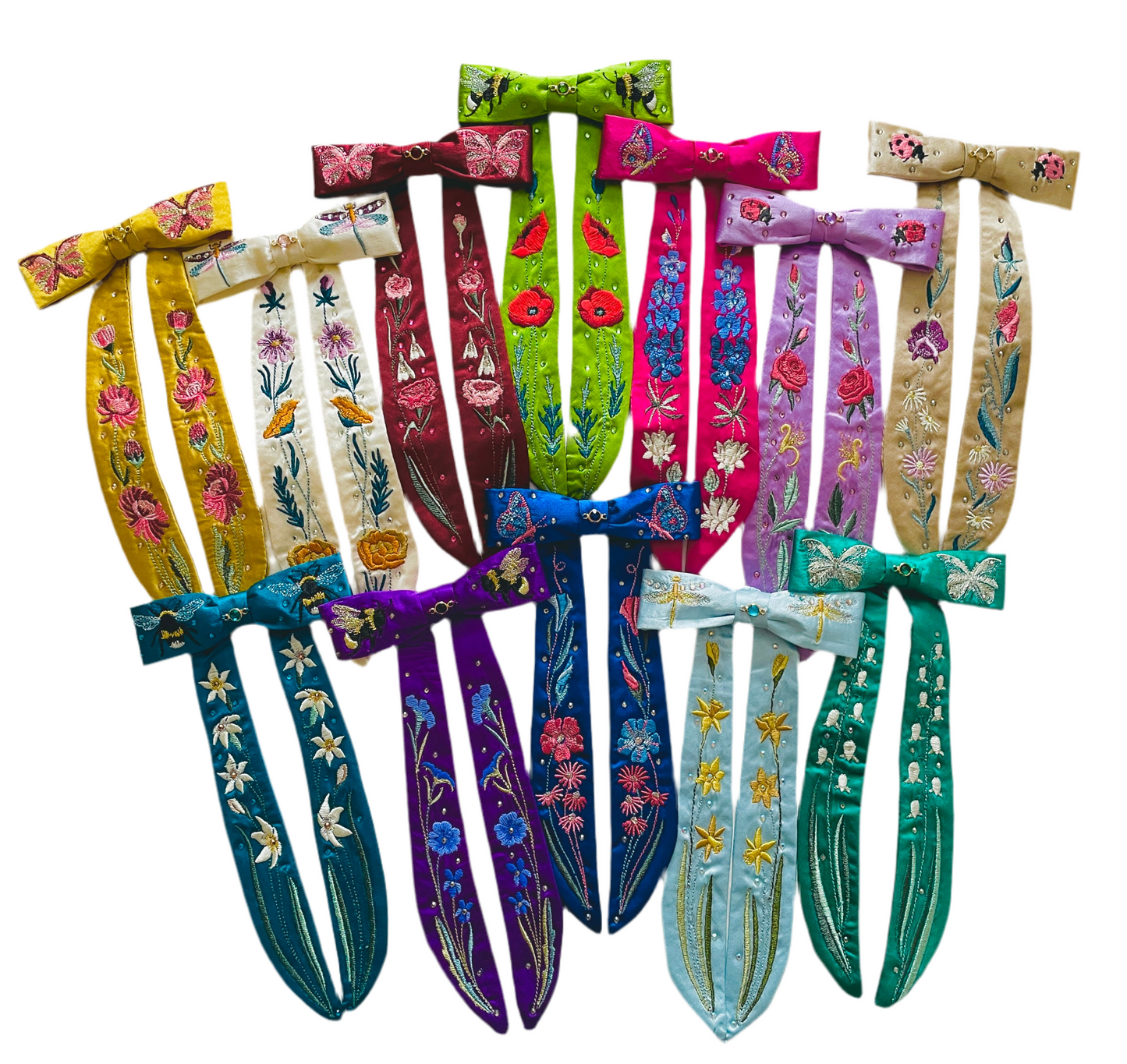 Birthday Botanicals silk ties