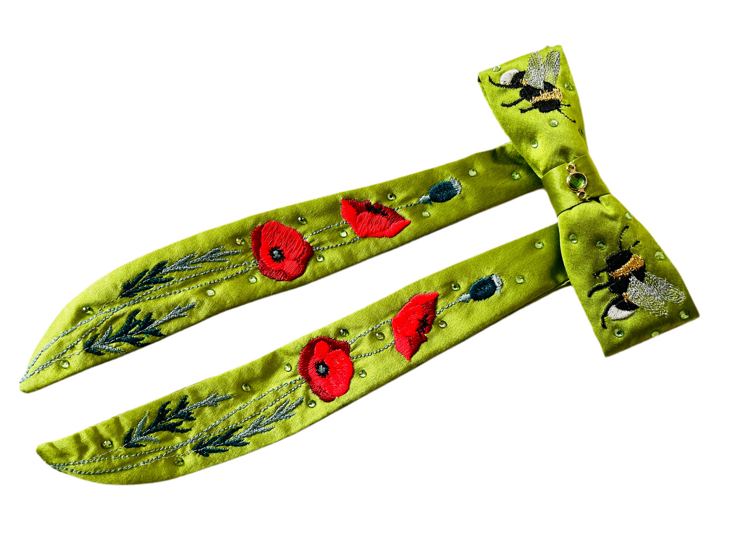 Birthday Botanicals silk hair bows