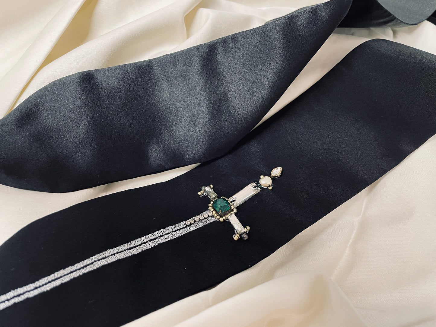 Embellished Sword Scarf
