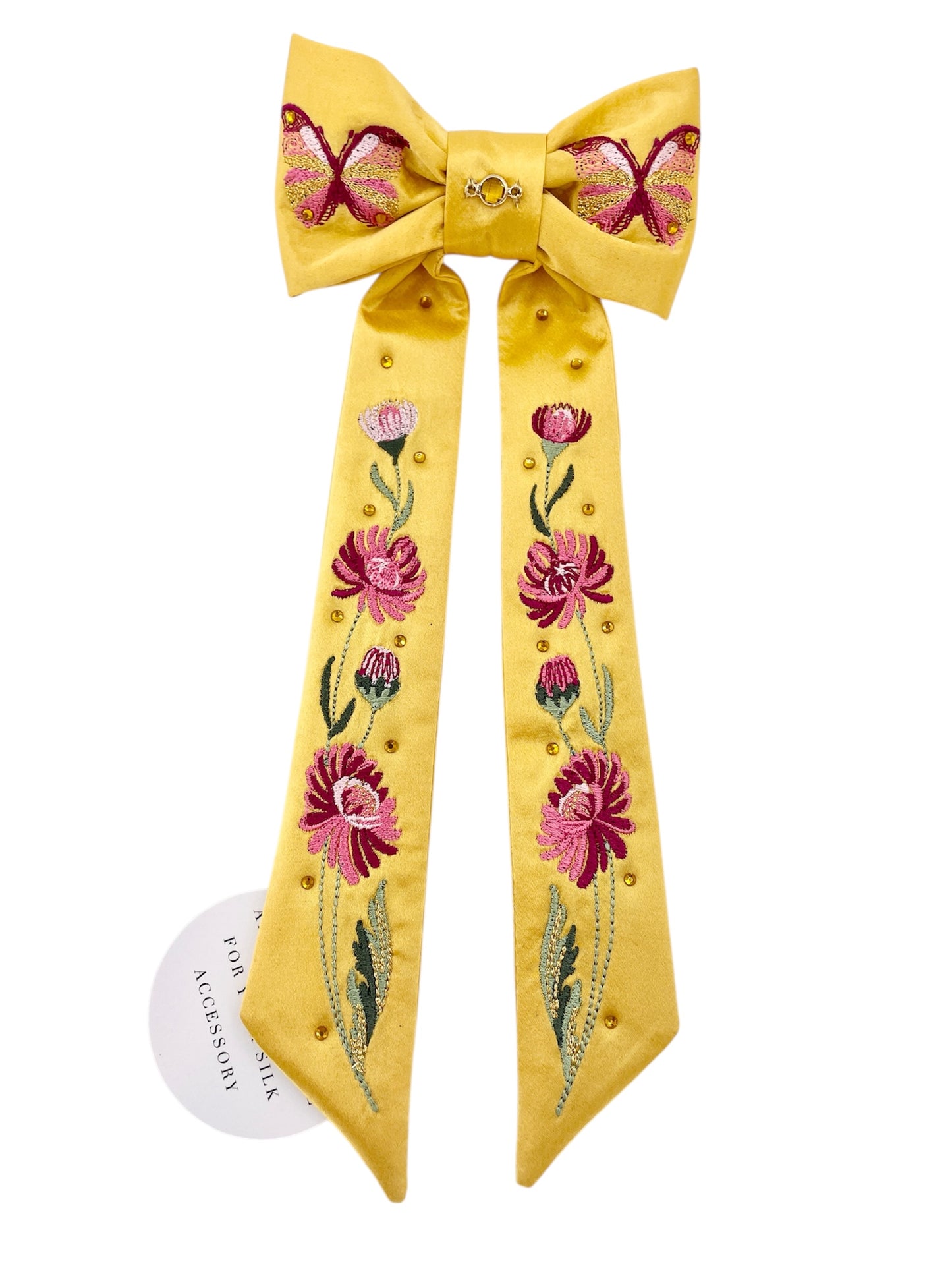 Birthday Botanicals silk hair bows