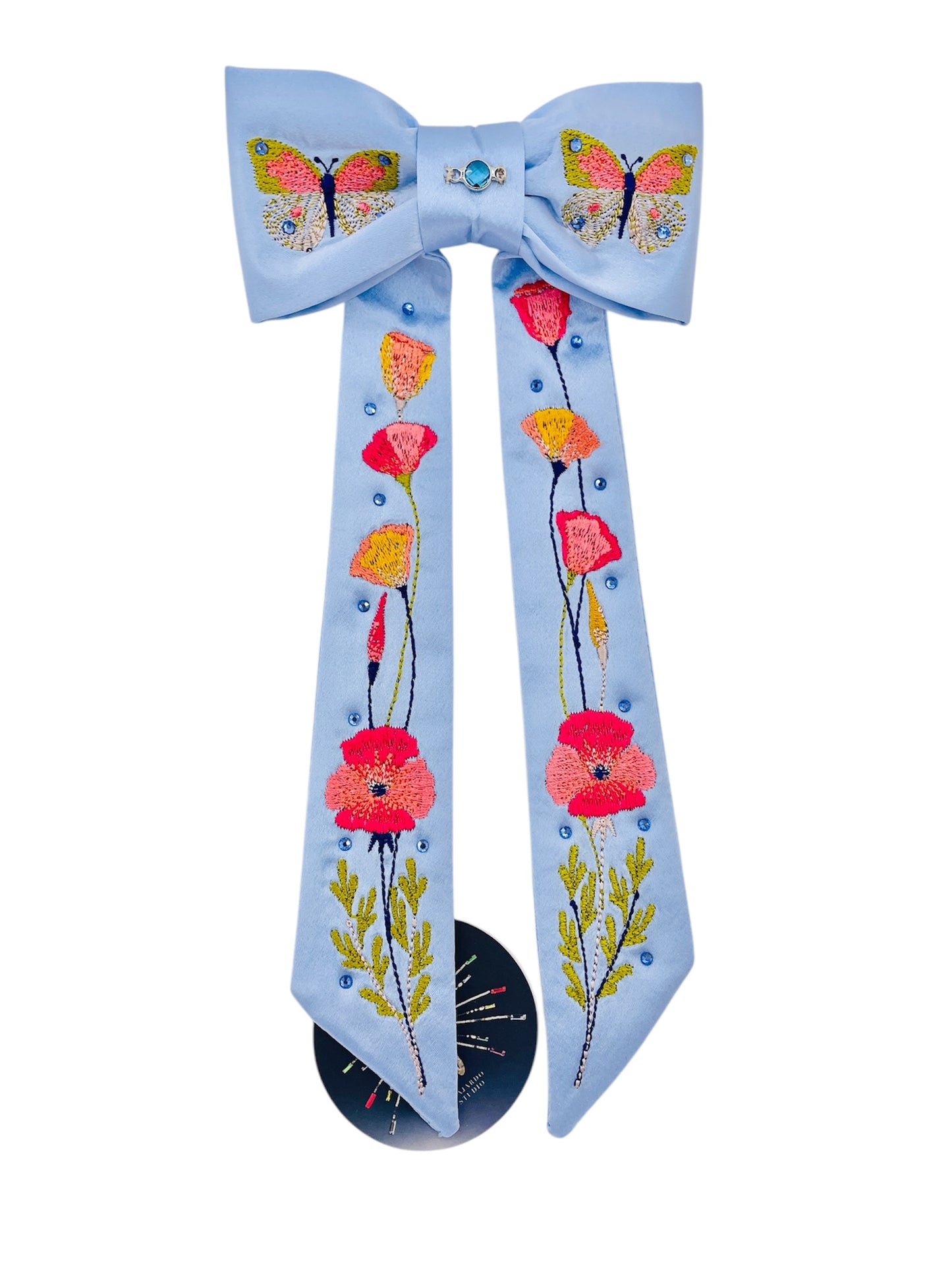 Birthday Botanicals silk hair bows