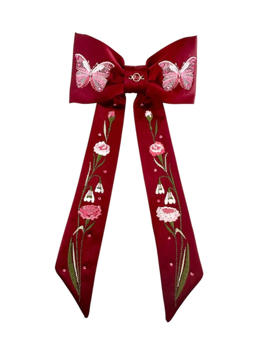 Birthday Botanicals silk hair bows – Guajardo Studio display picture 3