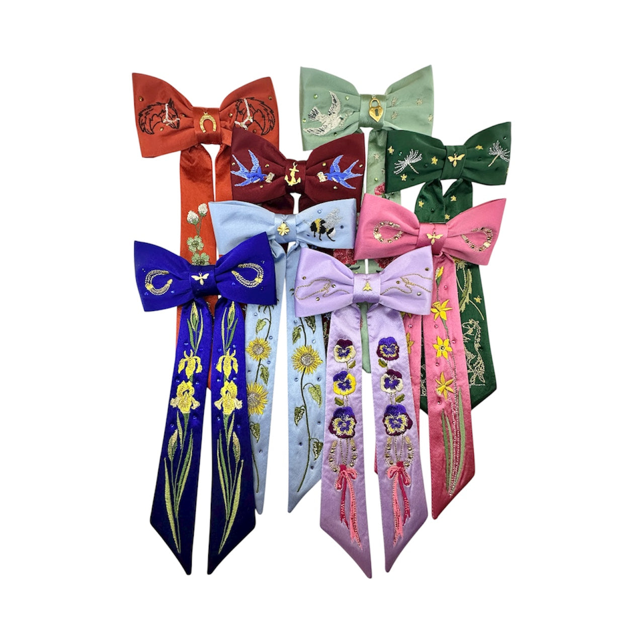Cowboy charmer Silk Hair Bows