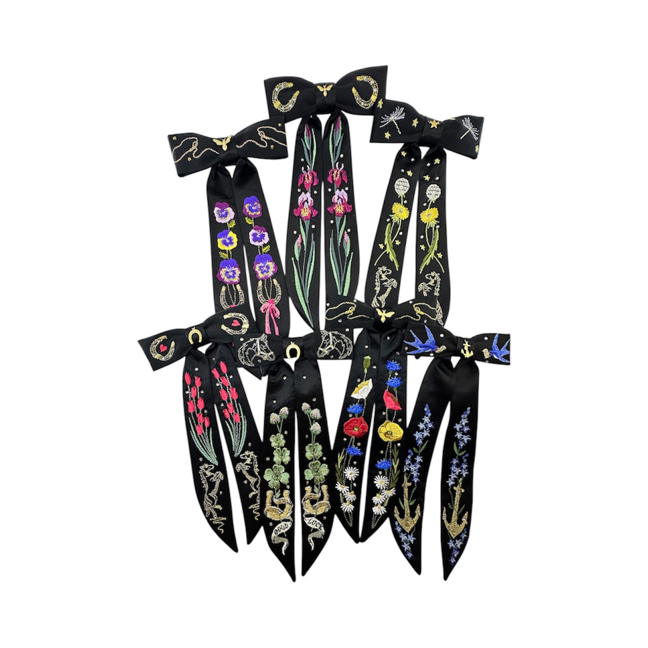 Cowboy Charmer Silk Ties - curved tip