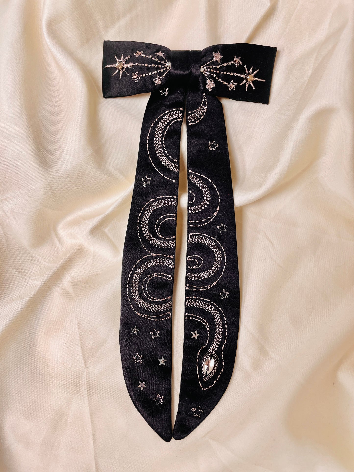 Celestial serpent western clip tie