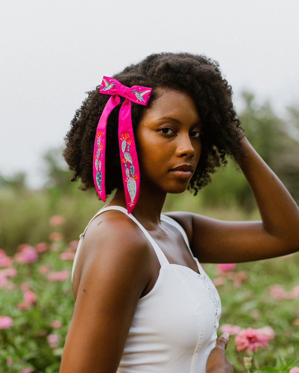 Prairie Fields Silk Hair Bows